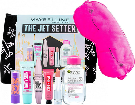 Maybelline The Jet Setter Make Up 8 Piece Travel Kit Gift Set - Beautynstyle