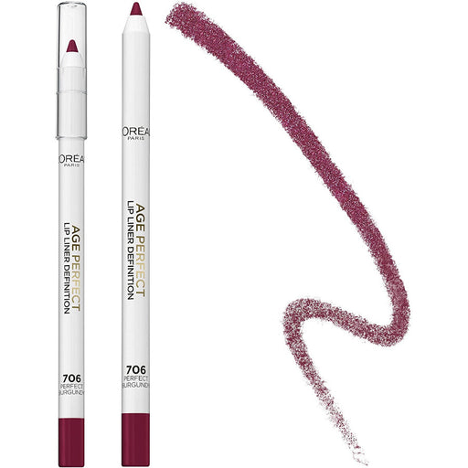 L'oreal Paris Age Perfect Lip Liner Definition 706 Perfect Burgundy - Beautynstyle