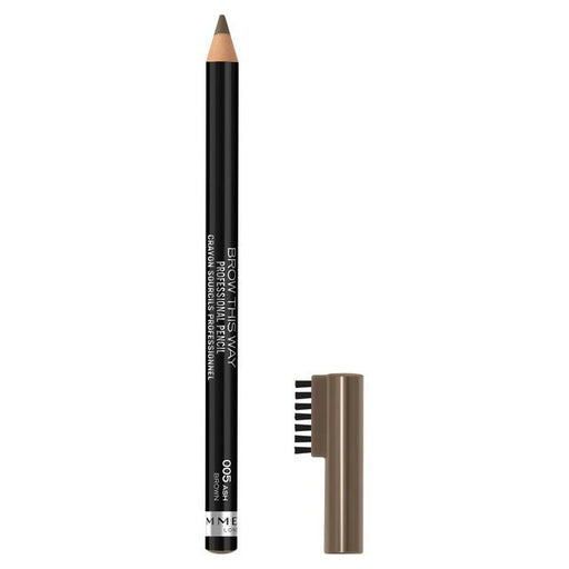 Rimmel London Brow This Way Professional Pencil 005 Ash Brown - Beautynstyle