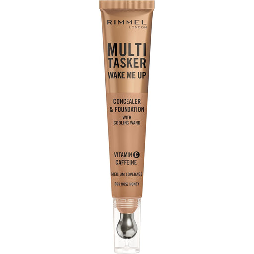 Rimmel Multi Tasker Wake Me Up Concealer & Foundation 065 Rose Honey - Beautynstyle