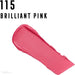 Max Factor Color Elixir Lipstick 115 Brilliant Pink - Beautynstyle
