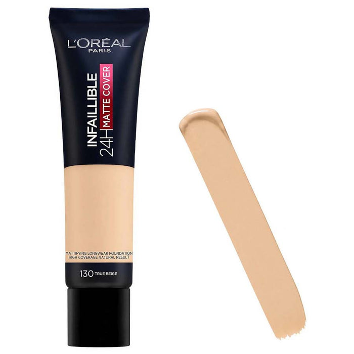 L'Oreal Infallible 24HR Matte Cover Foundation 130 True Beige - Beautynstyle