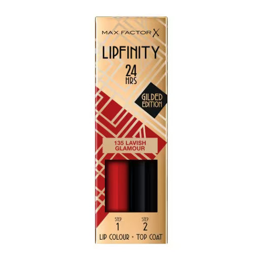 Max Factor Lipfinity Gilded Edition Lip Color Lipstick 135 Lavish Glamour - Beautynstyle