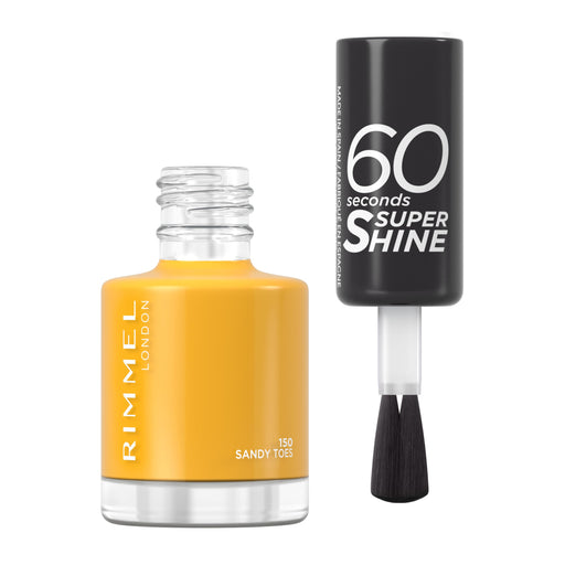 Rimmel 60 Seconds Super Shine Nail Polish 150 Sandy Toes - Beautynstyle