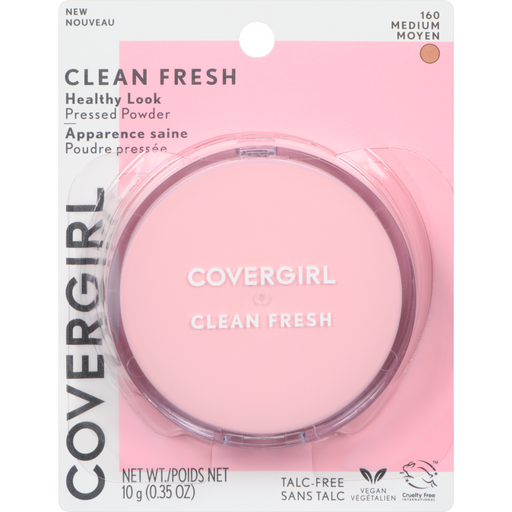 Covergirl Clean Fresh Healthy Look Pressed Powder 160 Medium - Beautynstyle