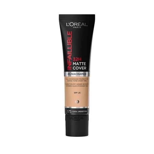 L'Oreal Paris Infallible 32HR Matte Cover Foundation 175 Cool Undertone - Beautynstyle