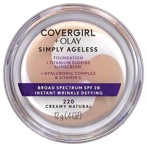 Covergirl & Olay Simply Ageless Foundation 220 Creamy Natural - Beautynstyle