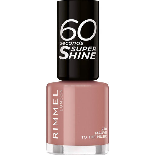 Rimmel 60 Seconds Super Shine Nail Polish 230 Mauve To The Music - Beautynstyle