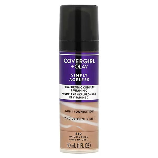 Covergirl & Olay Simply Ageless 3 In 1 Foundation 240 Natural Beige - Beautynstyle