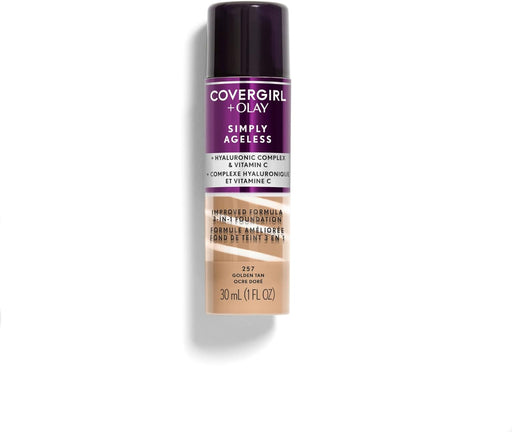 Covergirl & Olay Simply Ageless 3 In 1 Foundation 257 Golden Tan - Beautynstyle