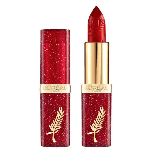L'Oreal Colour Riche Lipstick Glitter Case 357 Red Carpet - Beautynstyle