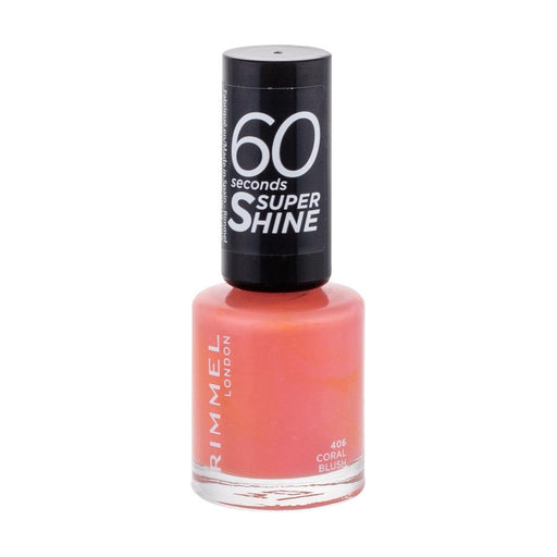 Rimmel 60 Seconds Super Shine Nail Polish 406 Coral Blush - Beautynstyle