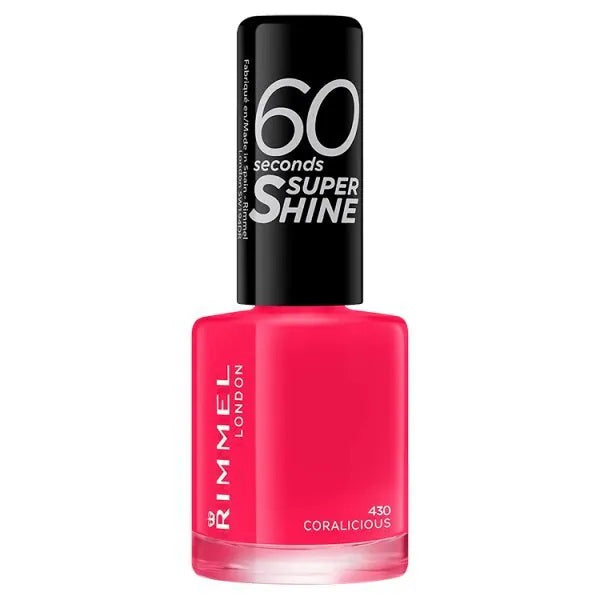 Rimmel 60 Seconds Super Shine Nail Polish 430 Coralicious - Beautynstyle