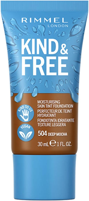Rimmel London Kind & Free Moisturing Skin Tint Foundation 504 Deep Mocha