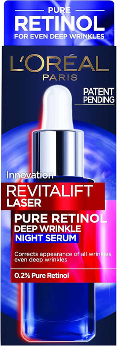 L'Oreal Revitalift Laser Pure Retinol Deep Wrinkle Night Serum 30ml - Beautynstyle