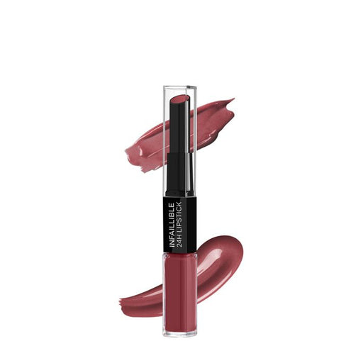 L'Oreal Infalllible 24HR Duo Lipstick 805 Wine Stain - Beautynstyle