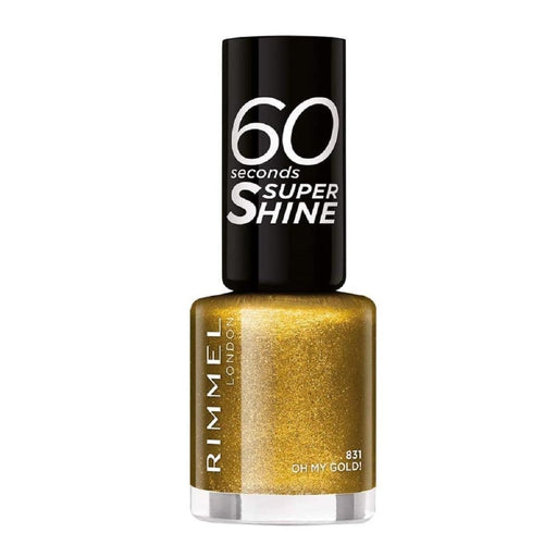 Rimmel London 60 Seconds Super Shine Nail Polish 831 Oh My Gold - Beautynstyle