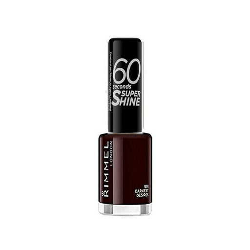 Rimmel 60 Seconds Super Shine Nail Polish 901 Darkest Desires - Beautynstyle