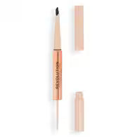 Revolution Fluffy Brow Duo 2-In-1 Blade Pencil & Clear Brow Gel Ash Brown - Beautynstyle