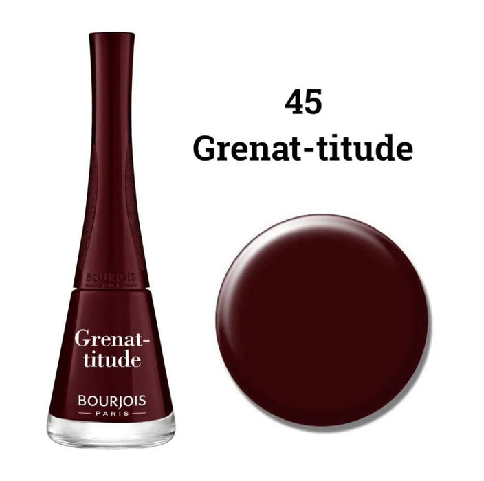 Bourjois 1 Seconde Gel Nail Polish 45 Grenat titude - Beautynstyle