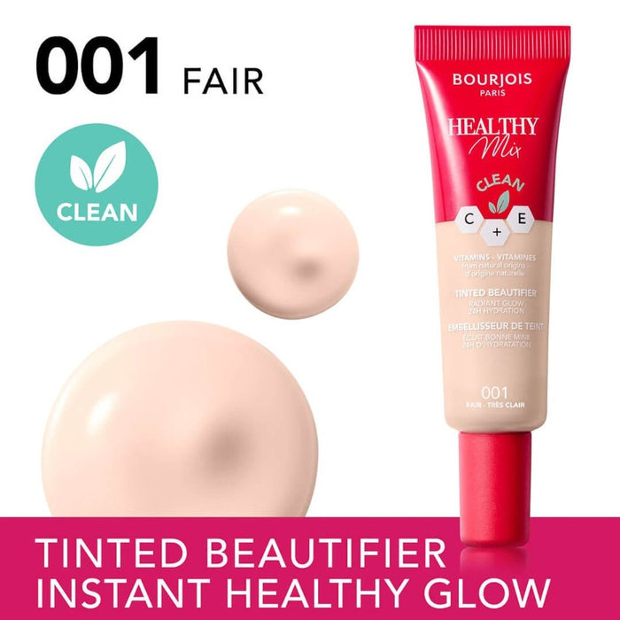 Bourjois Healthy Mix Clean Tinted Beautifier Foundation 001 Fair - Beautynstyle