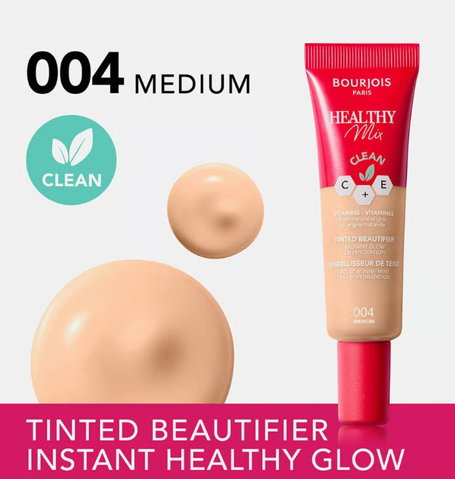 Bourjois Healthy Mix Clean Tinted Beautifier Foundation 004 Medium - Beautynstyle