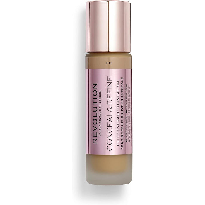 Revolution Conceal And Define Full Coverage Foundation F12 - Beautynstyle