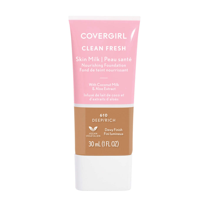 Covergirl Clean Fresh Skin Milk Foundation 610 Rich/Deep - Beautynstyle