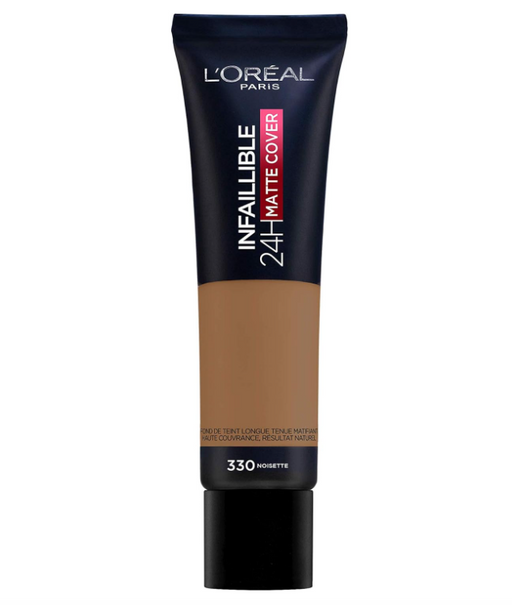 L'Oreal Paris Infallible 24HR Matte Cover Foundation 330 Hazelnut - Beautynstyle