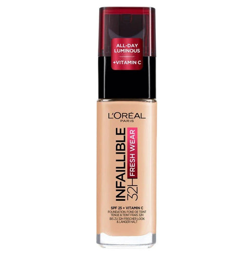 L'Oreal Paris Infaillible 32HR Fresh Wear Foundation 180 Golden Linen - Beautynstyle
