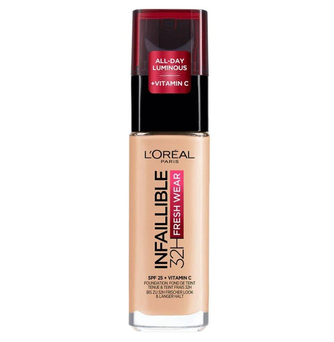 L'Oreal Paris Infaillible 32HR Fresh Wear Foundation 180 Golden Linen - Beautynstyle