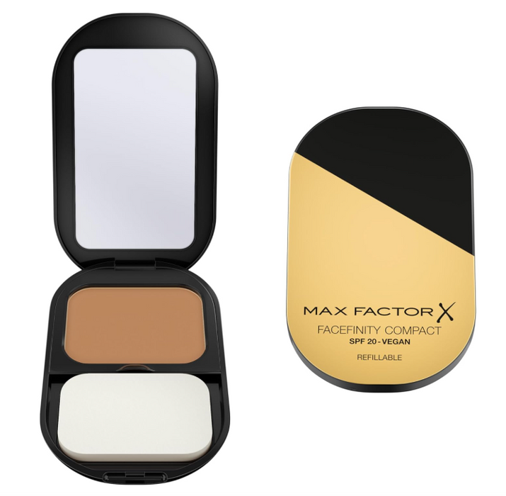 Max Factor Facefinity Compact Powder Foundation SPF 20 Vegan 083 Warm Toffee - Beautynstyle
