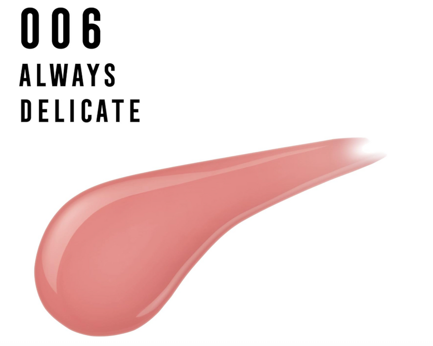 Max Factor Lipfinity Lip Color 24 Hour Lipstick 006 Always Delicate - Beautynstyle