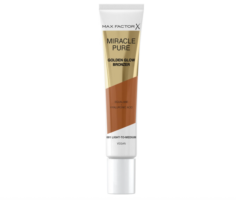 Max Factor Miracle Pure Golden Glow Bronzer Vegan 001 Light To Medium - Beautynstyle