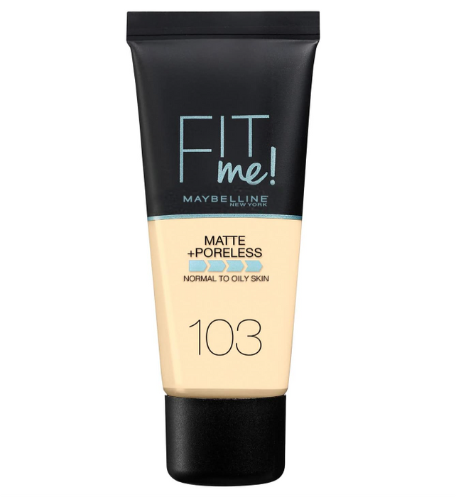 Maybelline Fit Me Foundation Matte & Poreless 103 Pure Ivory - Beautynstyle