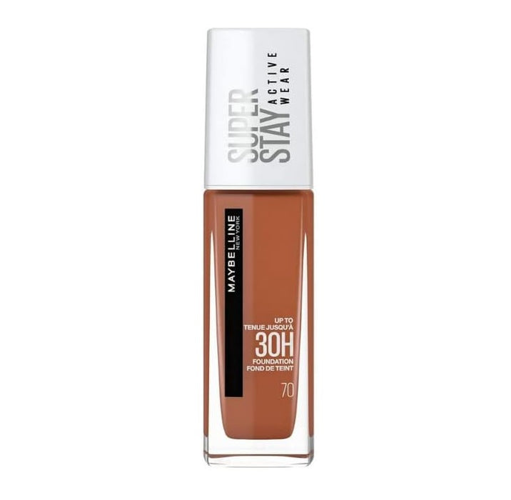 Maybelline Super Stay Active Wear 30 Hour Foundation 70 Cocoa - Beautynstyle