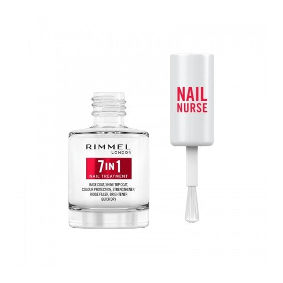 Rimmel London 7 In 1 Nail Nurse Base & Shine Top Coat - Beautynstyle