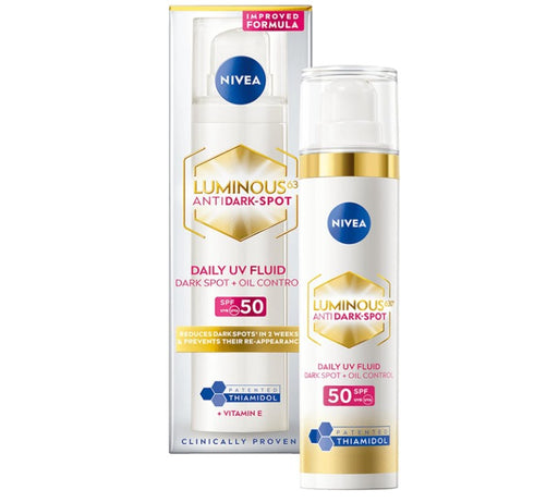 Nivea Luminous 630 Anti Dark-Spot Daily Face UV Fluid SPF50 40ml - Beautynstyle