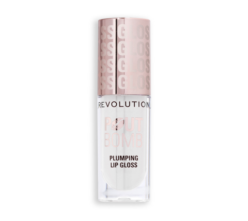 Revolution Pout Bomb Plumping Lip Gloss Glaze Clear - Beautynstyle