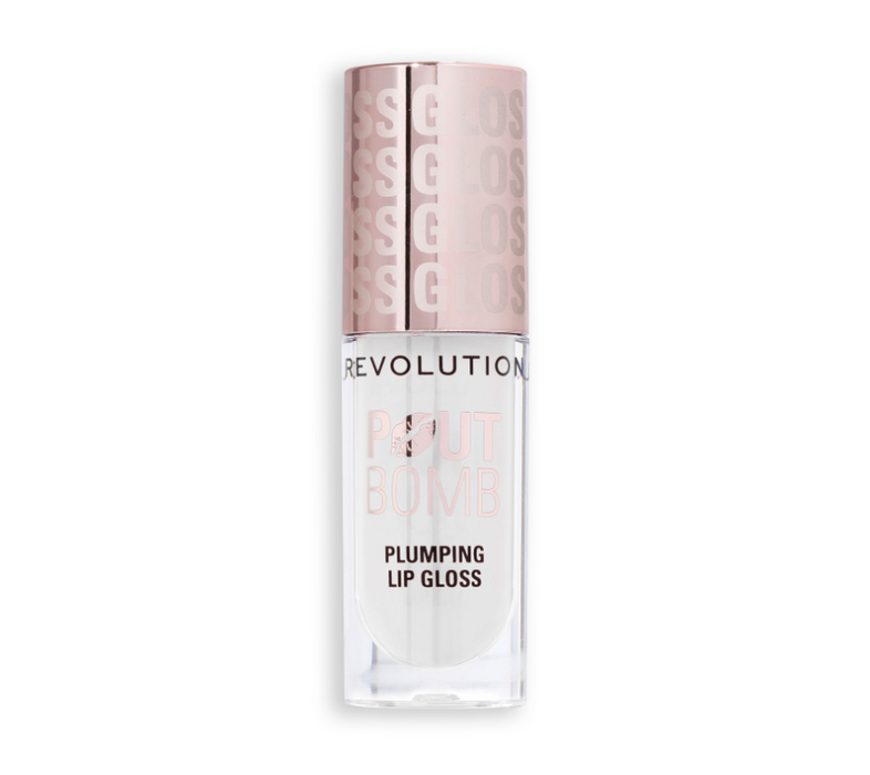 Revolution Pout Bomb Plumping Lip Gloss Glaze Clear - Beautynstyle