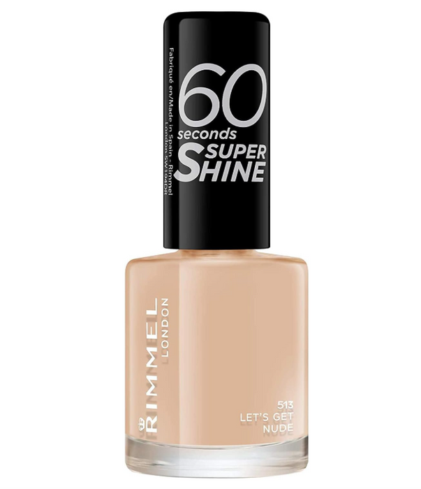 Rimmel 60 Seconds Super Shine Nail Polish 513 Lets Get Nude - Beautynstyle