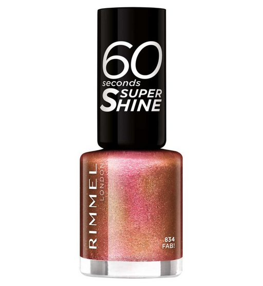 Rimmel 60 Seconds Super Shine Nail Polish 834 Fab - Beautynstyle