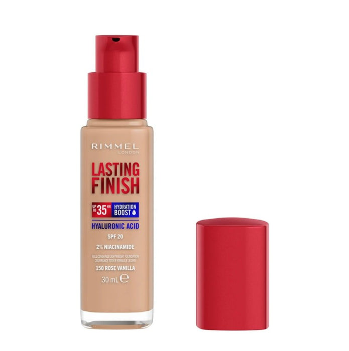 Rimmel Lasting Finish 35HR Hydrating Boost Foundation 150 Rose Vanilla - Beautynstyle