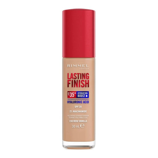 Rimmel Lasting Finish 35HR Hydrating Boost Foundation 150 Rose Vanilla - Beautynstyle