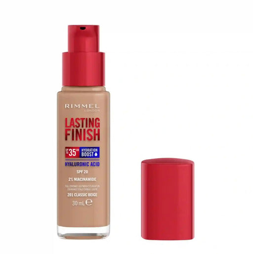 Rimmel Lasting Finish 35HR Hydrating Boost Foundation 201 Classic Beige - Beautynstyle