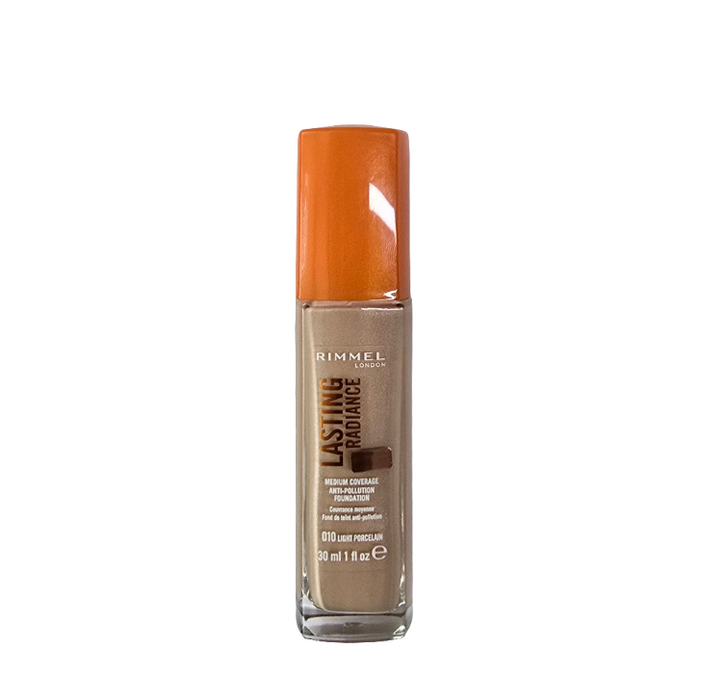 Rimmel Lasting Radiance Anti Pollution Foundation 010 Light Porcelain - Beautynstyle