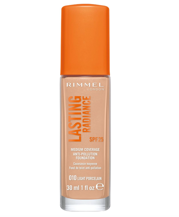 Rimmel Lasting Radiance Anti Pollution Foundation 010 Light Porcelain - Beautynstyle