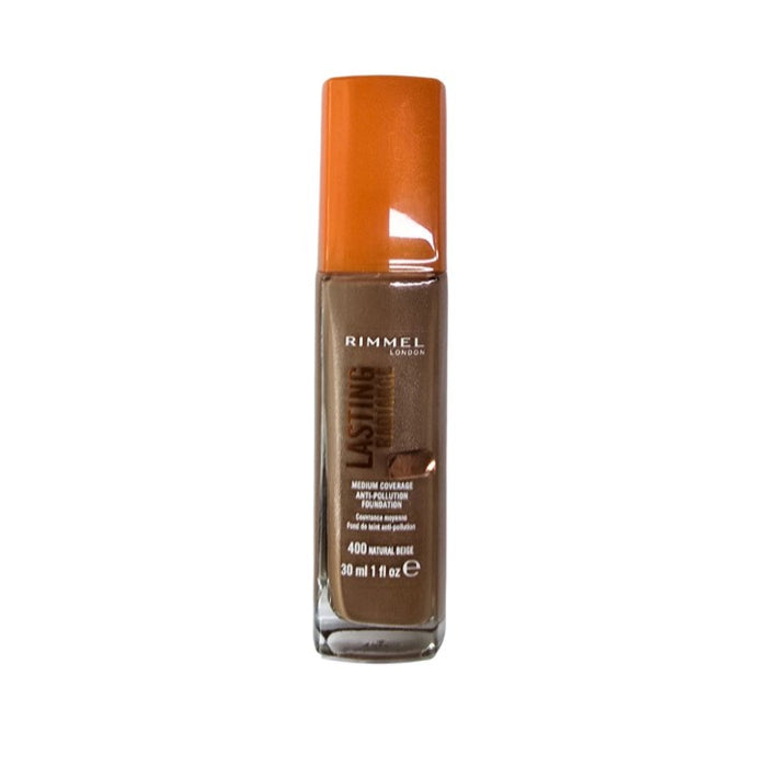 Rimmel Lasting Radiance Anti Pollution Foundation 400 Natural Beige - Beautynstyle