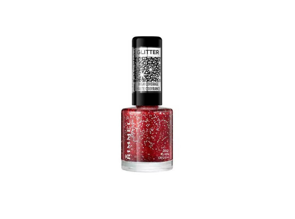 Rimmel London Glitter Top Coat 002 Ruby Crush - Beautynstyle