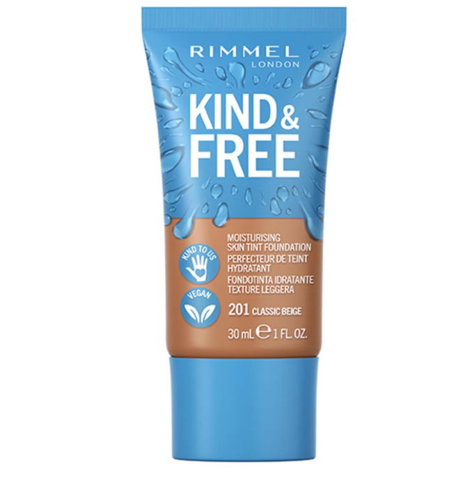Rimmel London Kind & Free Moisturing Skin Tint Foundation 201 Classic Beige - Beautynstyle